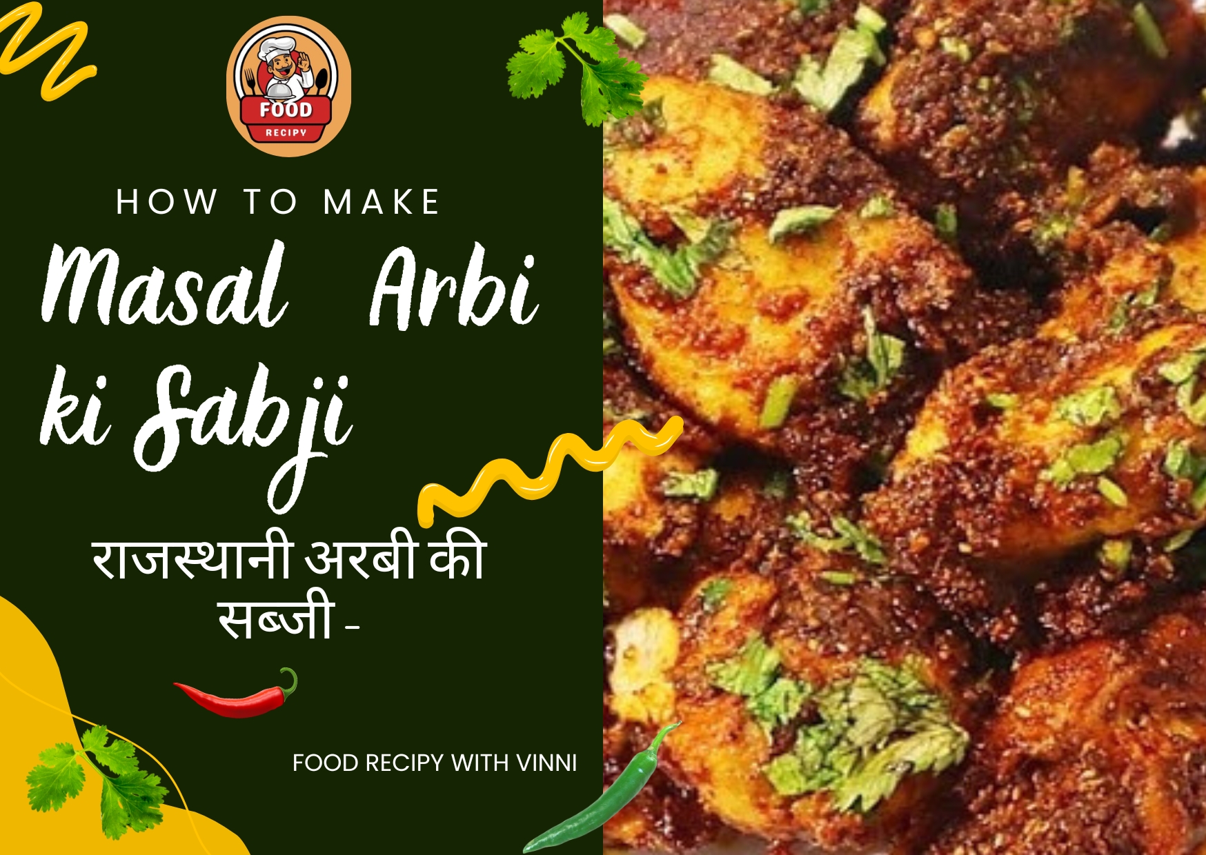 Rajasthani arbi ki sabji